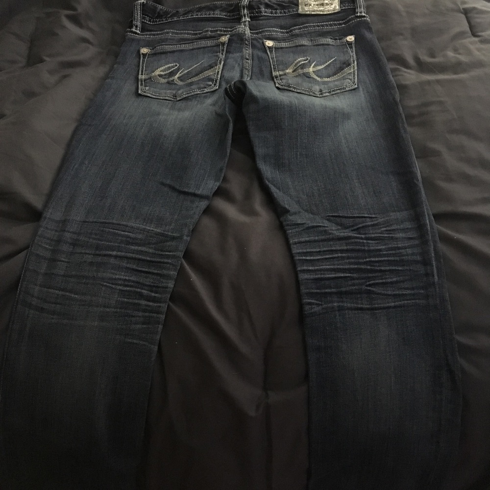 Express Skinny Stella Low Rise Jeans